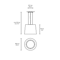 Vibia Wind 4077 lampada a sospensione per esterno