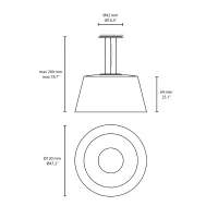 Vibia Wind 4078 suspension lamp