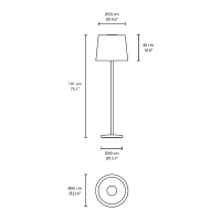 Vibia Wind 4057 lampada da terra per esterno