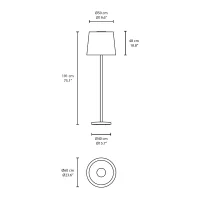 Vibia Wind 4057 lampada da terra per esterno