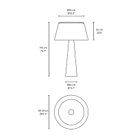 Vibia Wind 4062 lampada da terra per esterno