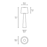 Vibia Wind 4067 lampada da terra per esterno