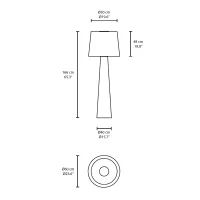 Vibia Wind 4067 lampada da terra per esterno