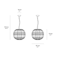 Foscarini Tartan lampada led a sospensione