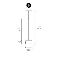 Vibia Tube Free 6160 lampada a sospensione