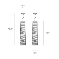 Foscarini Tress led suspension lamp