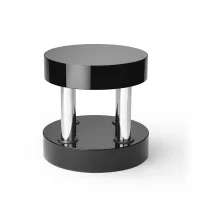 Memphis Hyatt black coffee table Ettore Sottsass 1984