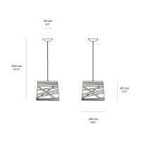 Foscarini Tress Grande led suspension lamp