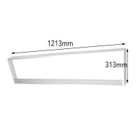 Lampo KIT Cornice Bianca Per Pannello 1200x300mm LED Montaggio