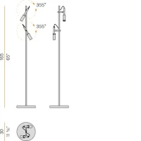 Panzeri Tubino floor lamp