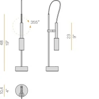 Panzeri Tubino table lamp