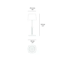 Zafferano Poldina Classic lampada a batteria da tavolo