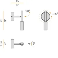 Panzeri Tubino wall lamp