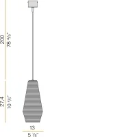 Panzeri Olivia suspension lamp