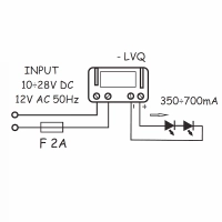 Convertitore tensione corrente QLT LVQ 700mA per 3-6 LED