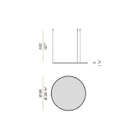 Panzeri Zero Round Acoustic lampada a sospensione