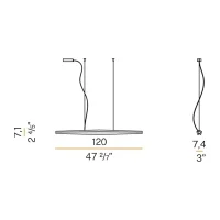 Panzeri Viisi suspension lamp