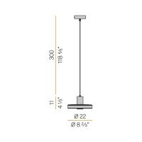 Panzeri Venexia outdoor suspension lamp