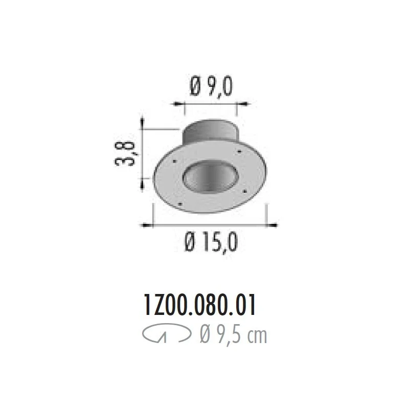 Oty Light POP P04 Ø8 Cassaforma Per Cartongesso Per Interni