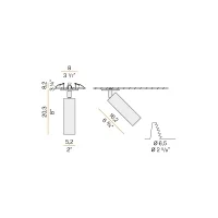 Panzeri Lola faretto da incasso soffitto