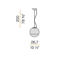 Panzeri Smoke suspension lamp