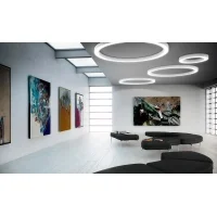 Panzeri Silver Ring lampada a sospensione