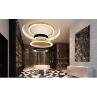Panzeri Silver Ring lampada a sospensione