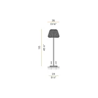 Panzeri Ralph lampada da terra per esterni