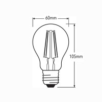 Ideal Lux Lampadina Classic E27 LED 4W Goccia 470lm 3000K Luce