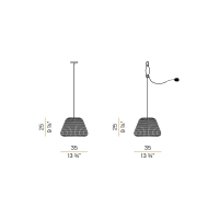 Panzeri Ralph outdoor suspension lamp