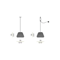 Panzeri Ralph outdoor suspension lamp