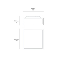 Astro Lighting Mashiko Square lampada da soffitto