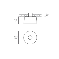 Vibia Tube Free 6095 lampada da incasso a soffitto