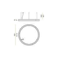 Panzeri Golden Ring lampada a sospensione