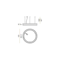 Panzeri Golden Ring lampada a sospensione