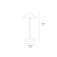 Zafferano Pina L Desk battery table lamp