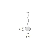 Panzeri Gilbert E27 lampada a sospensione