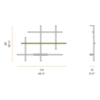 Panzeri Hilow wall lamp for composition