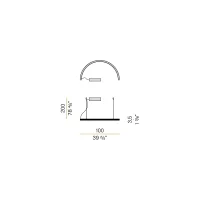 Panzeri Brooklyn Round 180 lampada a sospensione
