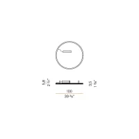 Panzeri Brooklyn Round 360 Ceiling Lamp