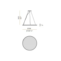 Panzeri Arena Acoustic lampada a sospensione