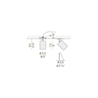 Panzeri Carl faretto da incasso soffitto