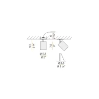 Panzeri Carl faretto da incasso soffitto