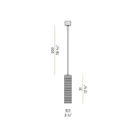Panzeri Clio suspension lamp