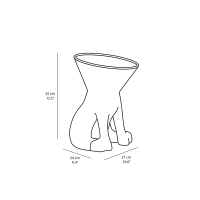 Slide x United Pets Elizabeth raised dog bowl stand