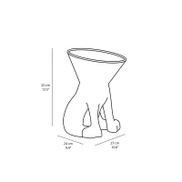 Slide x United Pets Elizabeth raised dog bowl stand