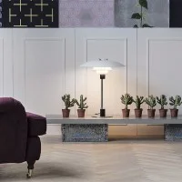 Louis Poulsen PH 4/3 Lampada da Tavolo Bianco By Poul Henningsen