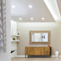 Lampo Faretto GU10 in Gesso Tondo per Led da Incasso con Vetro