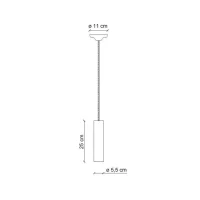 Ferroluce Pi suspension lamp