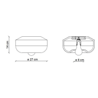 Ferroluce Bellota ceiling lamp